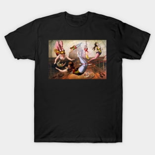 Circus Series Flying Trapeze Performers T-Shirt